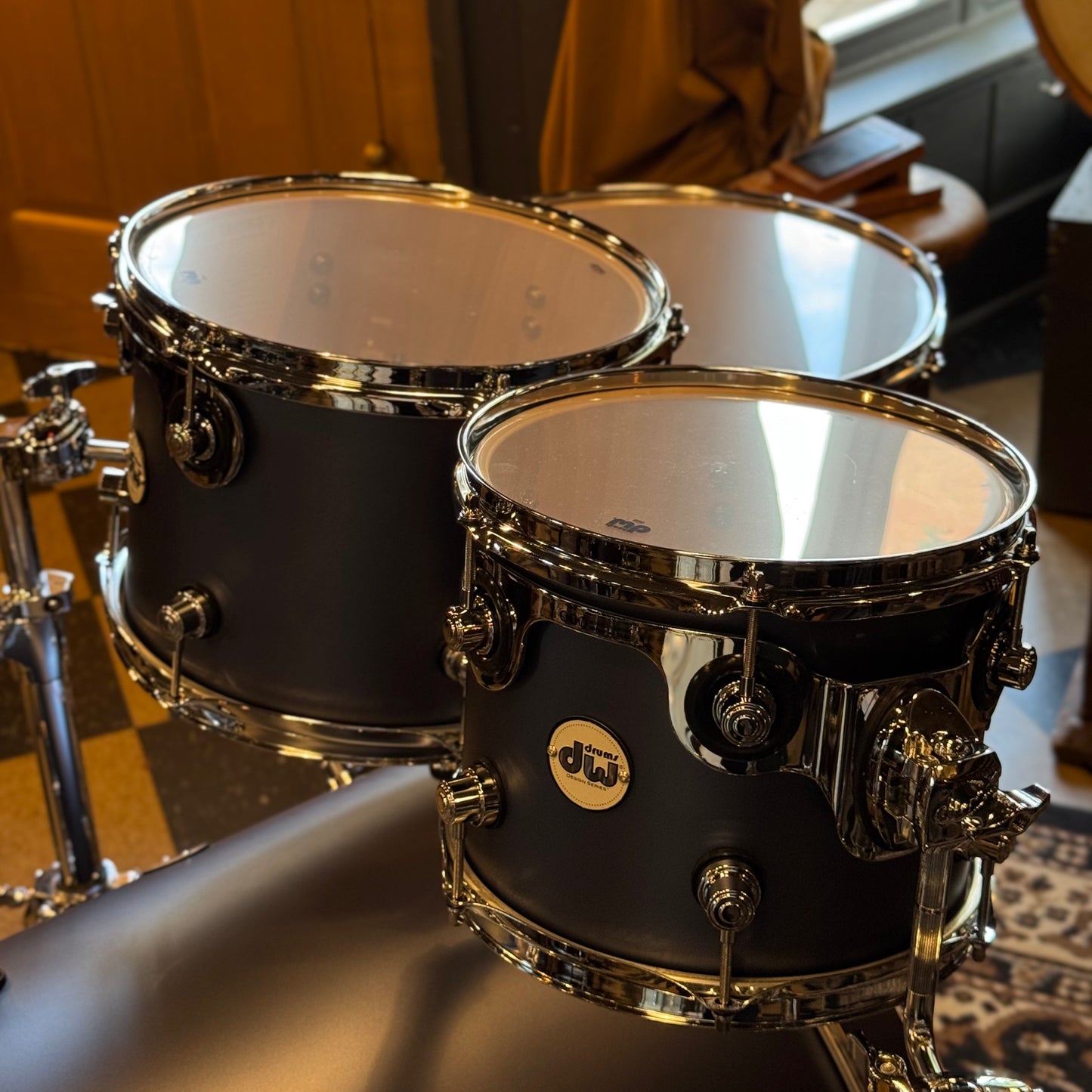 NEW DW Design Series Drum Set in Blue Slate - 18x22, 8x10, 9x12, 14x16