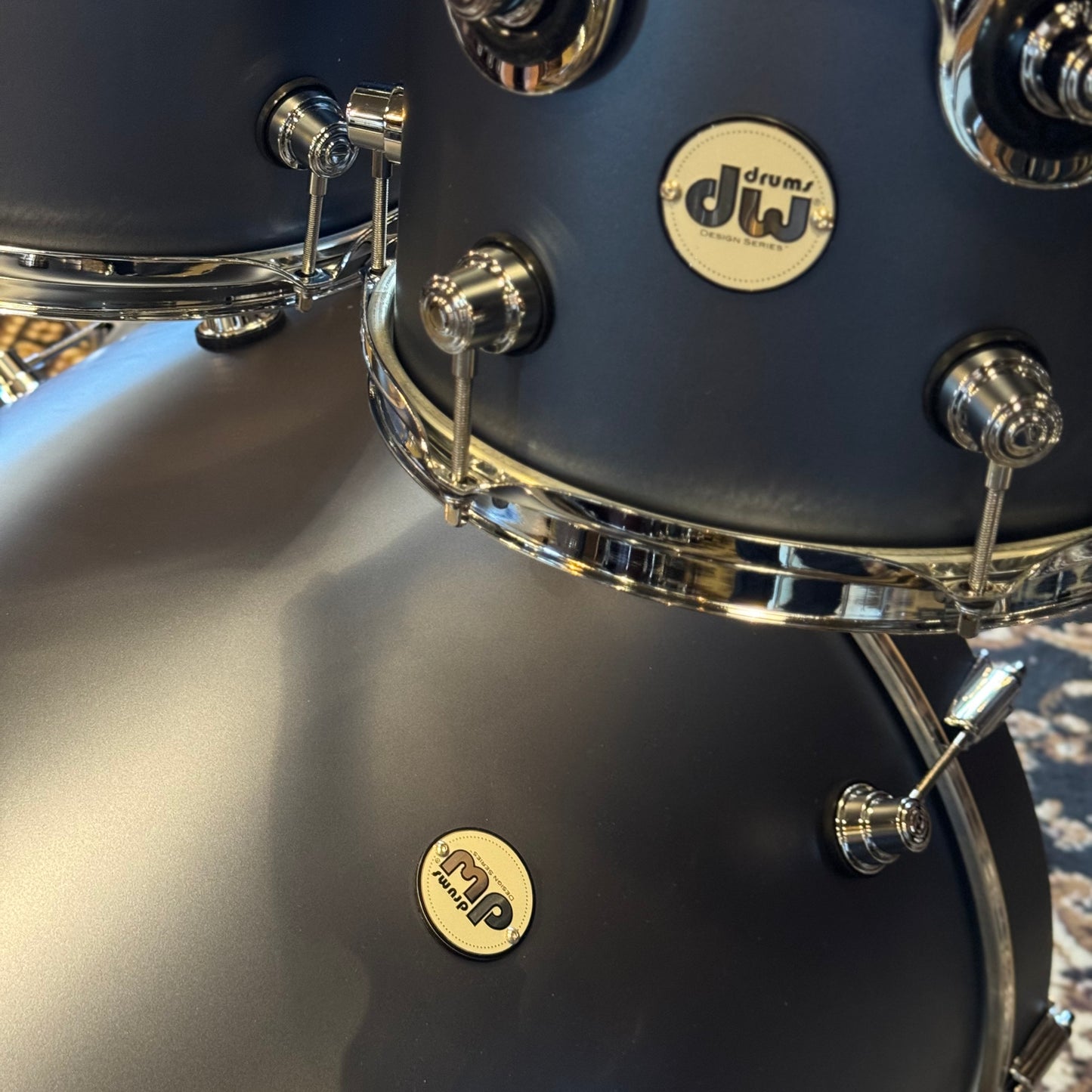 NEW DW Design Series Drum Set in Blue Slate - 18x22, 8x10, 9x12, 14x16
