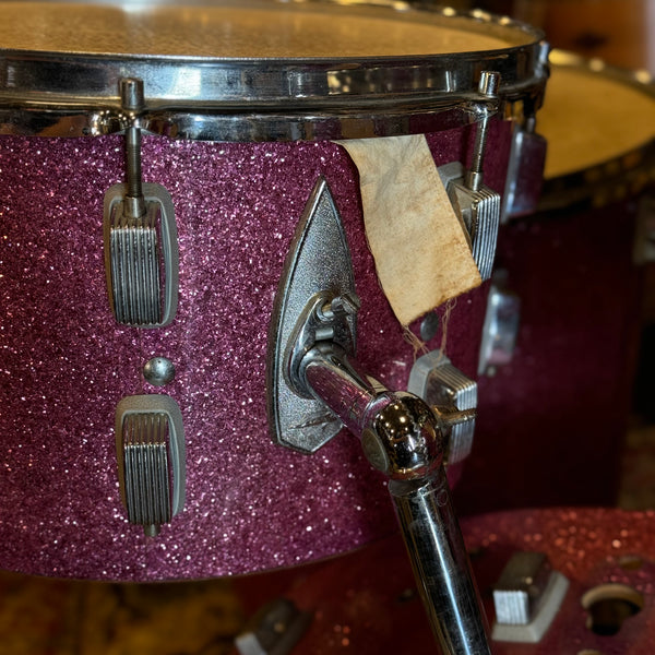 VINTAGE 1960's Trixon Players Grade Speedfire Kit in Pink Sparkle + Snare