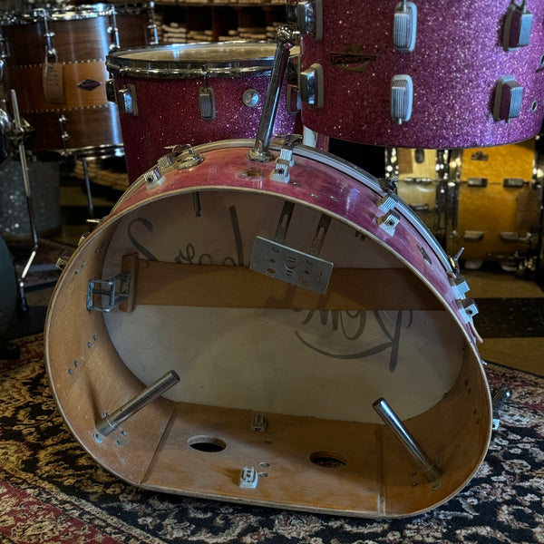 VINTAGE 1960's Trixon Players Grade Speedfire Kit in Pink Sparkle + Snare