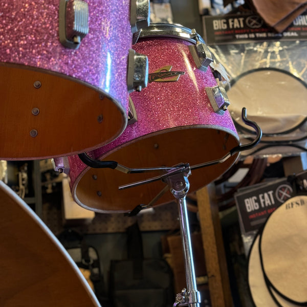 VINTAGE 1960's Trixon Players Grade Speedfire Kit in Pink Sparkle + Snare