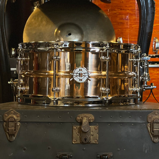 NEW Dunnett 6.5x14 Model 2N Lacquered Bronze Snare Drum w/ Black Interior
