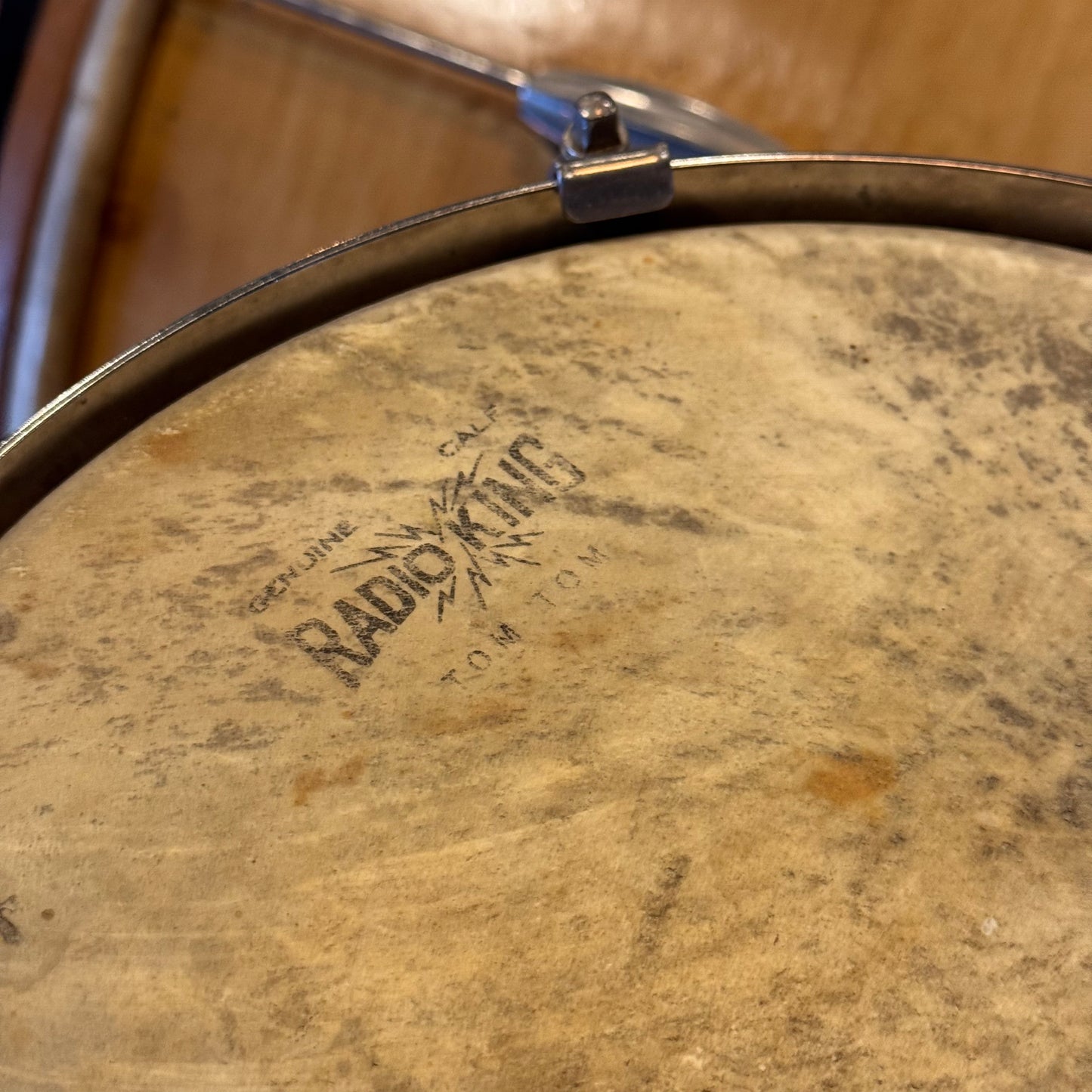 VINTAGE 1950's Slingerland Ensemble 7-N Gene Krupa Jr. Outfit in Knotty Pine - 12x22, 7x10, 8x12