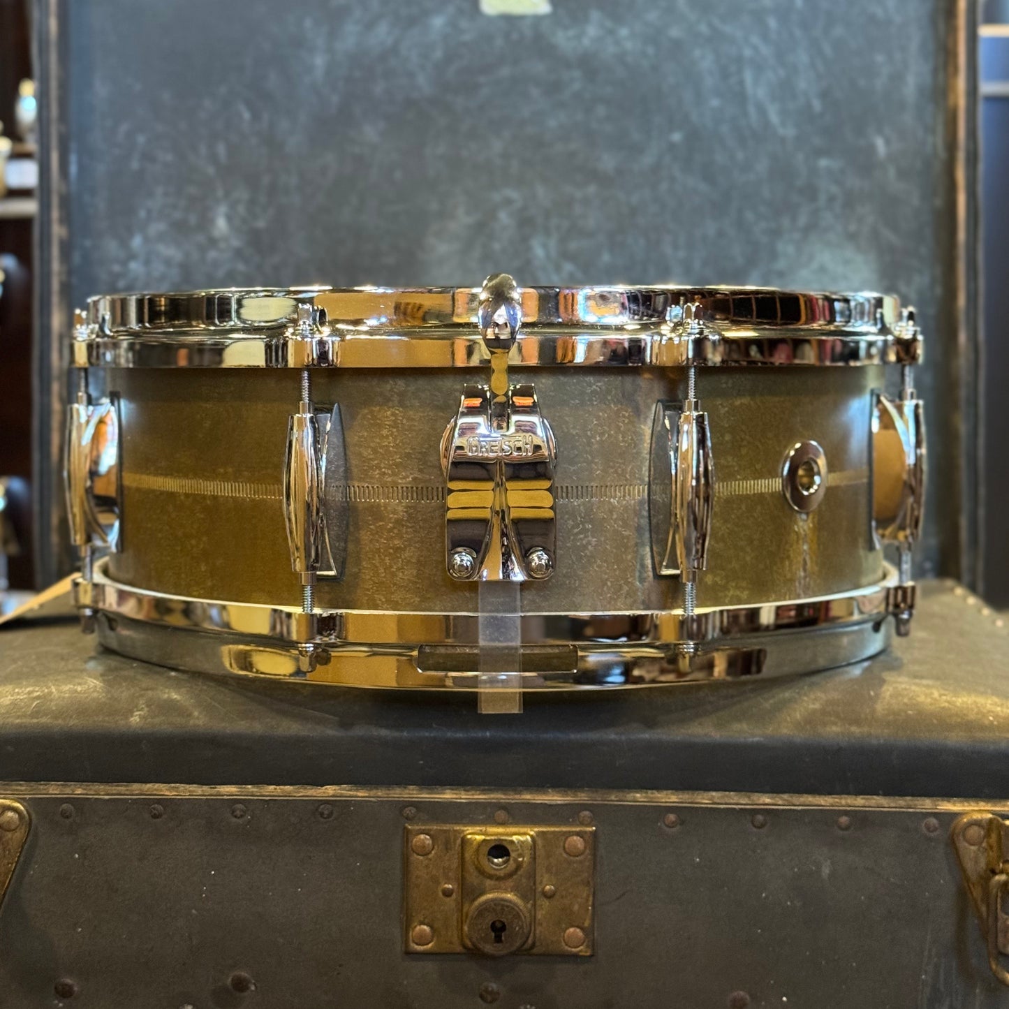 NEW Gretsch 5x14 Aged Bell Brass Snare Drum