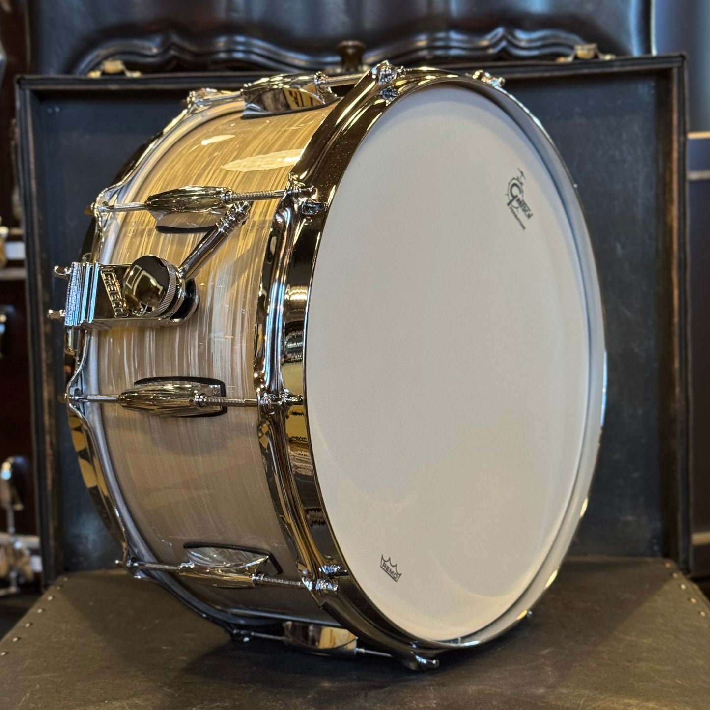 NEW Gretsch 6.5x14 Brooklyn Snare Drum in Creme Oyster