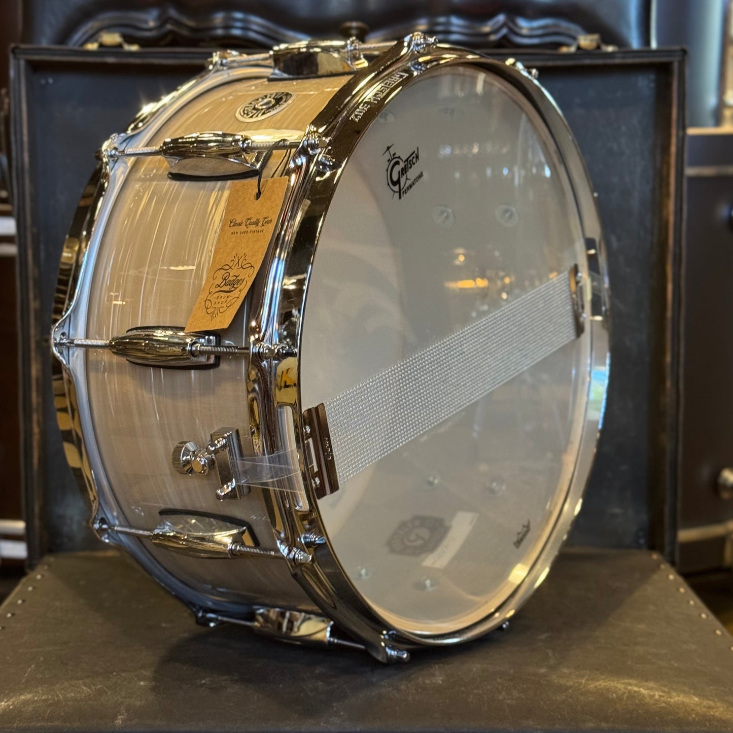 NEW Gretsch 6.5x14 Brooklyn Snare Drum in Creme Oyster