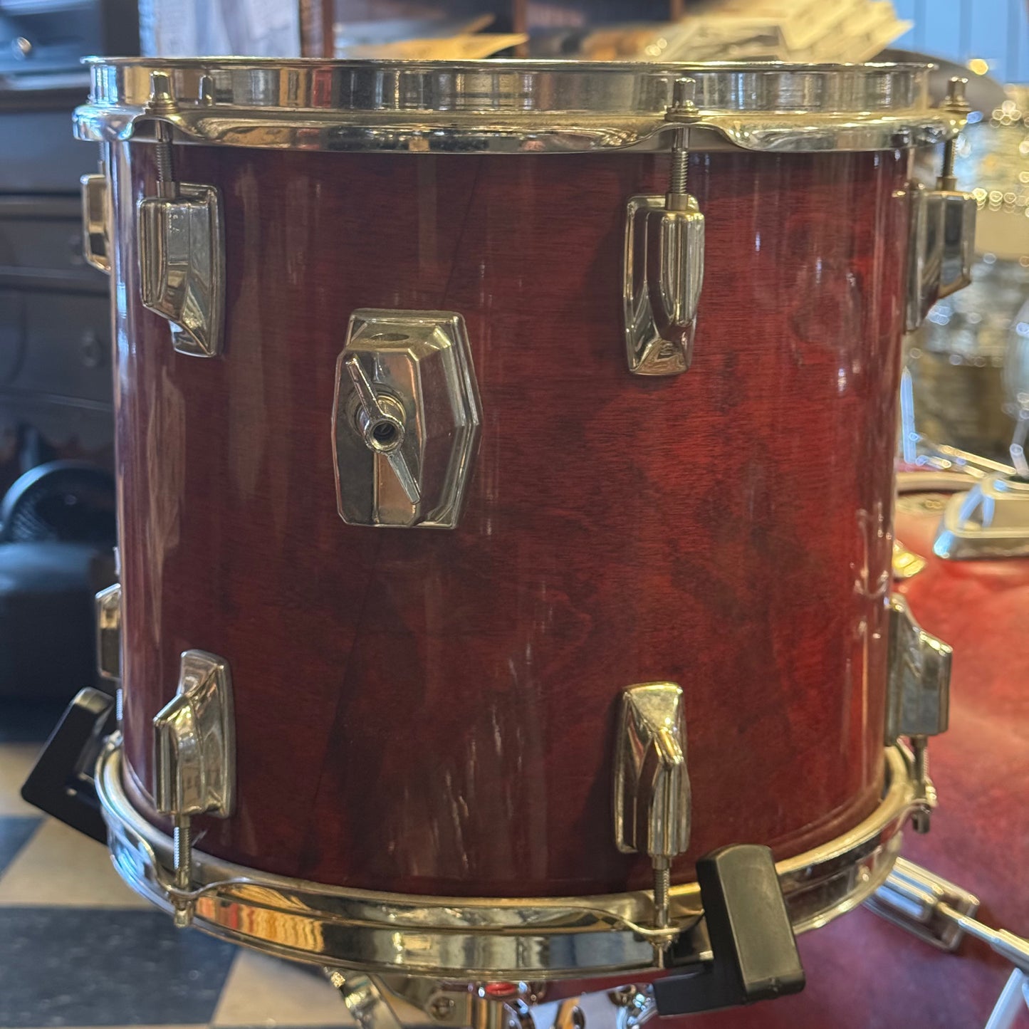 VINTAGE 1980's Tama Superstar in Cherry Stain - 16x22, 11x12, 12x13, 16x16