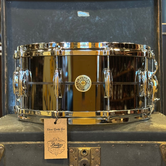 NEW Gretsch 6.5x14 USA Solid Steel Snare Drum