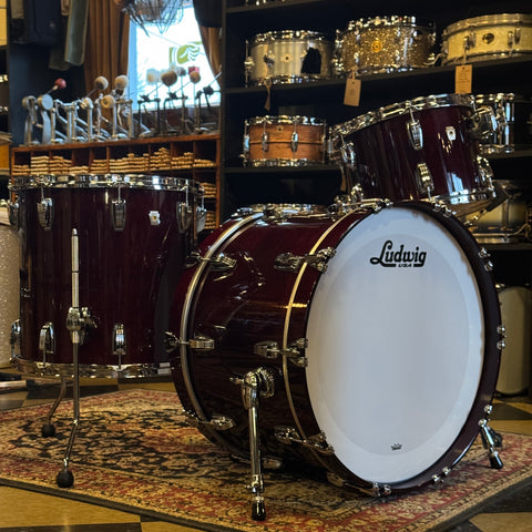 NEW Ludwig Classic Maple Fab Outfit in Cherry Stain Lacquer - 14x22, 9x13, 16x16