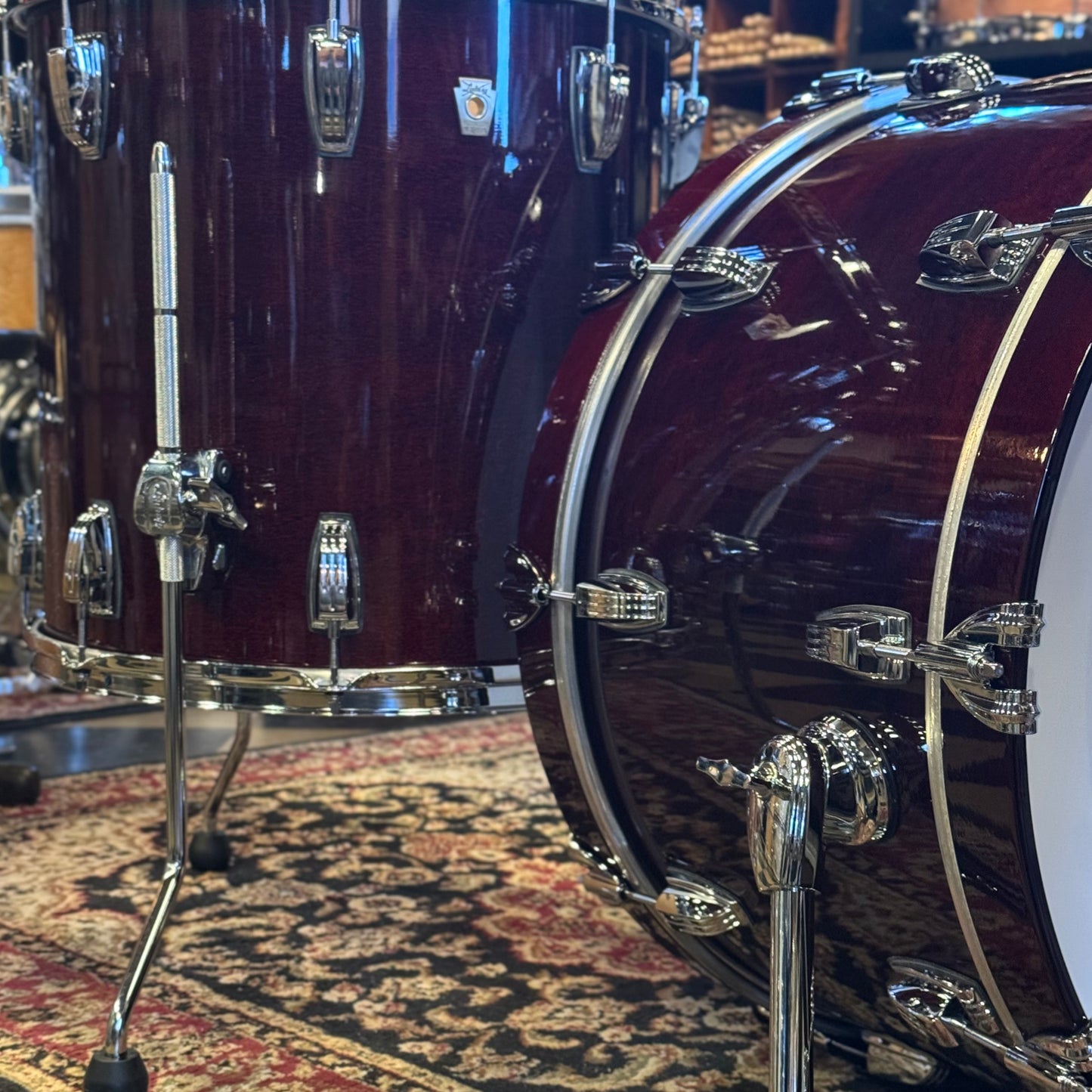 NEW Ludwig Classic Maple Fab Outfit in Cherry Stain Lacquer - 14x22, 9x13, 16x16