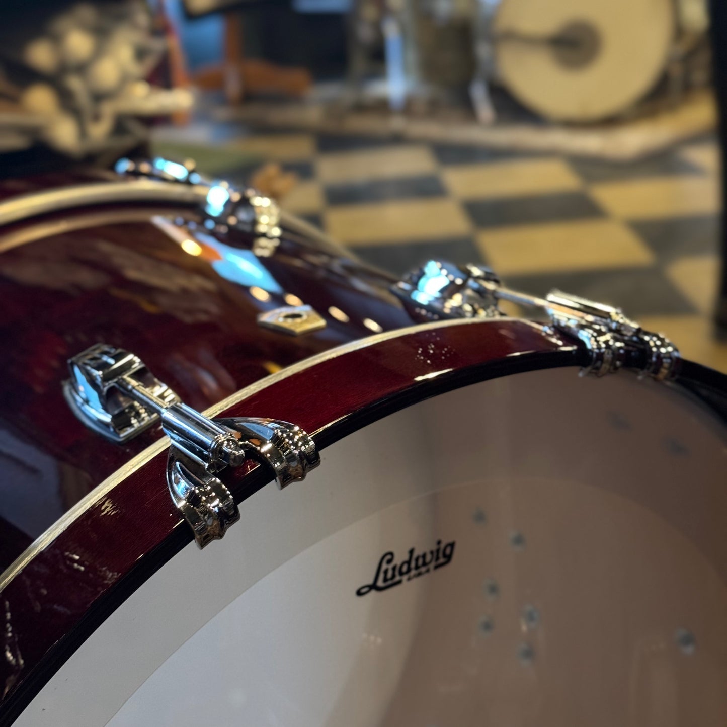 NEW Ludwig Classic Maple Fab Outfit in Cherry Stain Lacquer - 14x22, 9x13, 16x16