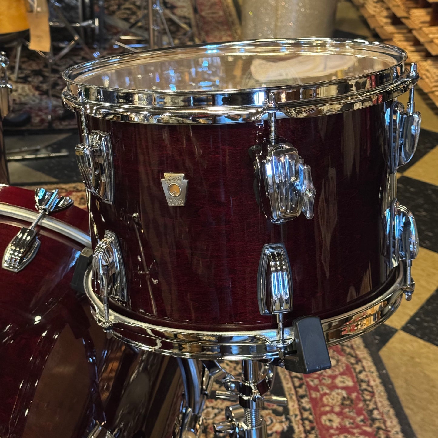 NEW Ludwig Classic Maple Fab Outfit in Cherry Stain Lacquer - 14x22, 9x13, 16x16