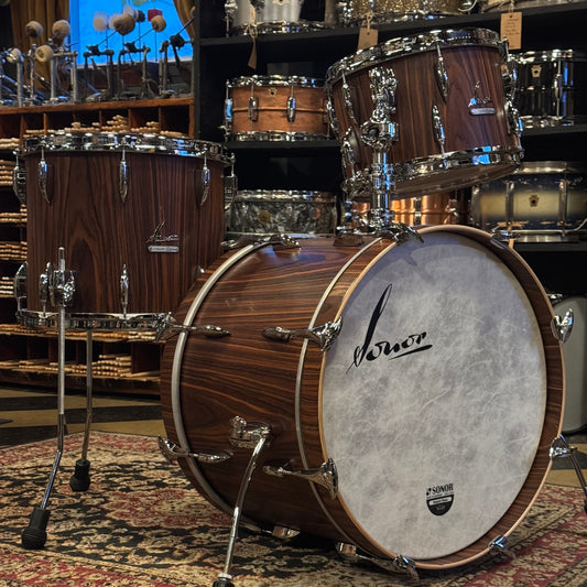 NEW Sonor Vintage Series 3pc in Rosewood Semi Gloss w/ Tom Mount -