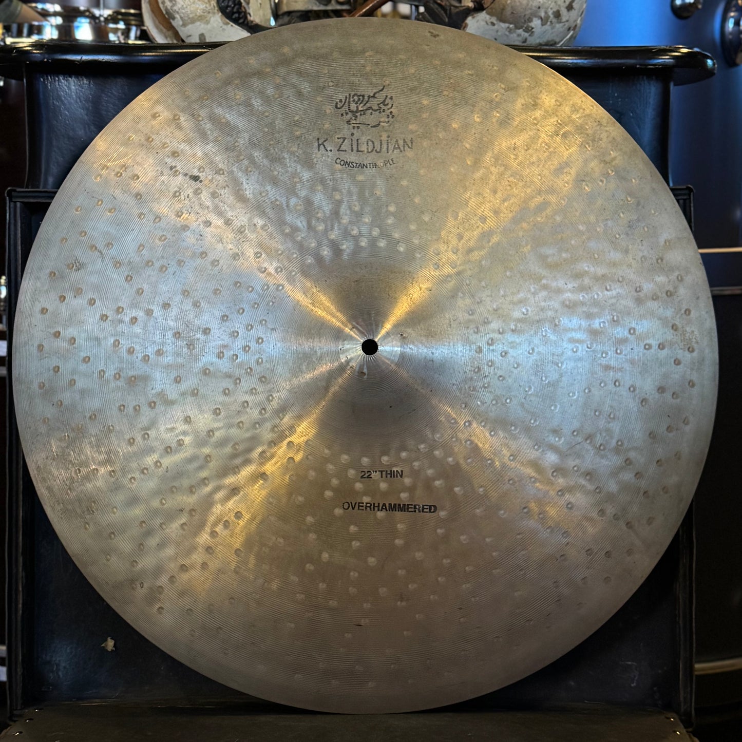 USED Zildjian 22" K Constantinople Thin Overhammered Ride Cymbal - 2180g