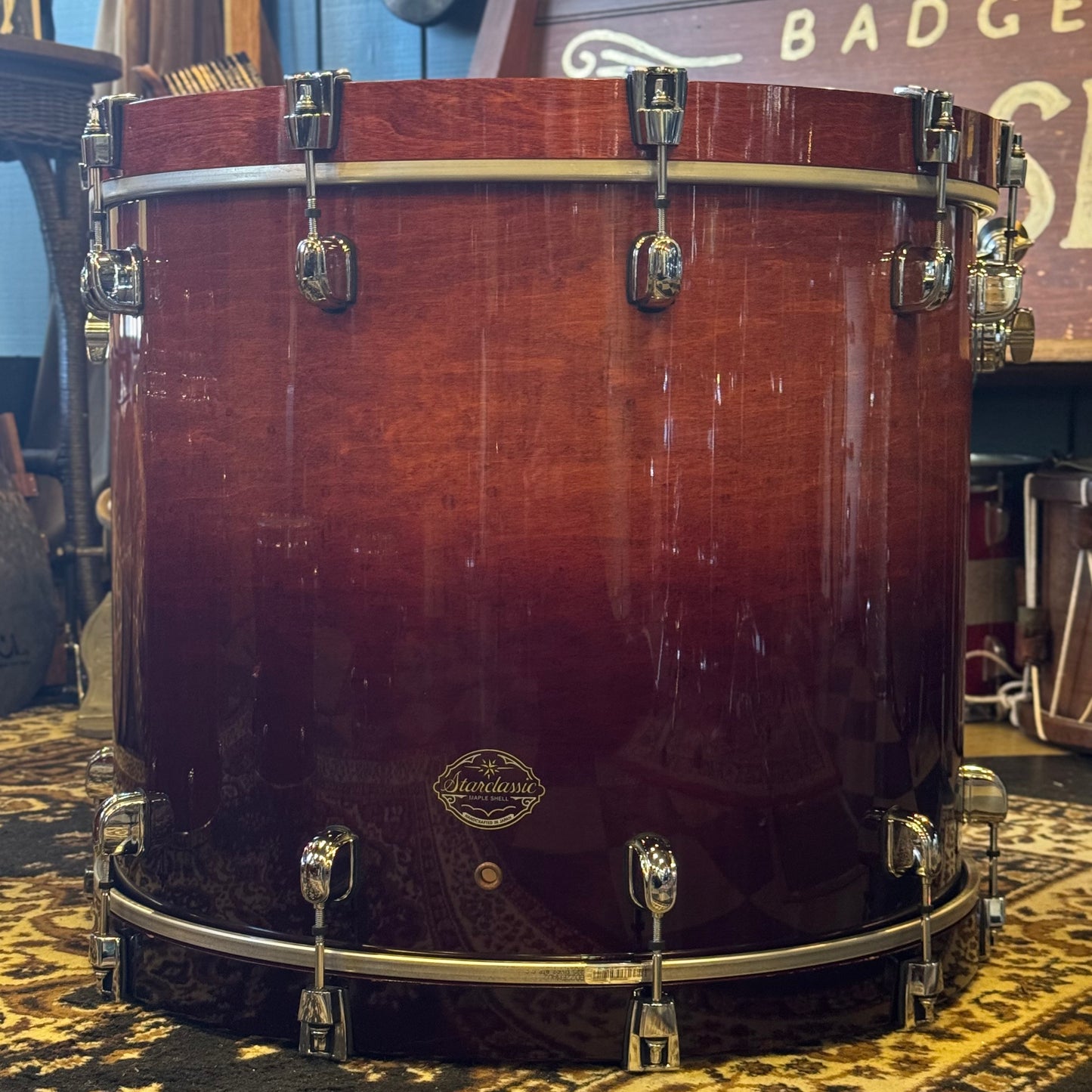 USED 2004 Tama Starclassic Maple in Dark Cherry Fade Lacquer - 18x22, 8x10, 9x12, 12x14, 14x16