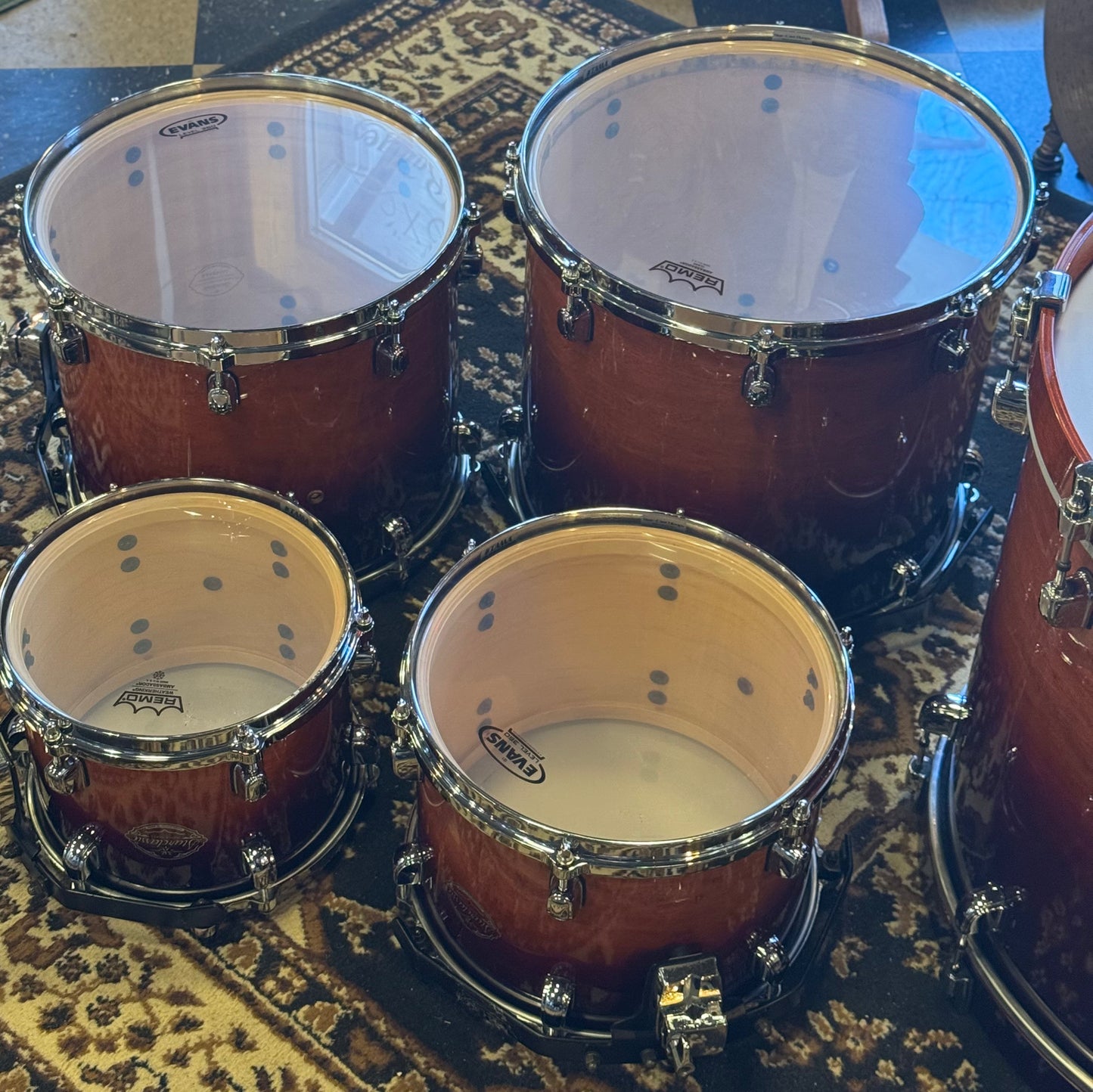 USED 2004 Tama Starclassic Maple in Dark Cherry Fade Lacquer - 18x22, 8x10, 9x12, 12x14, 14x16