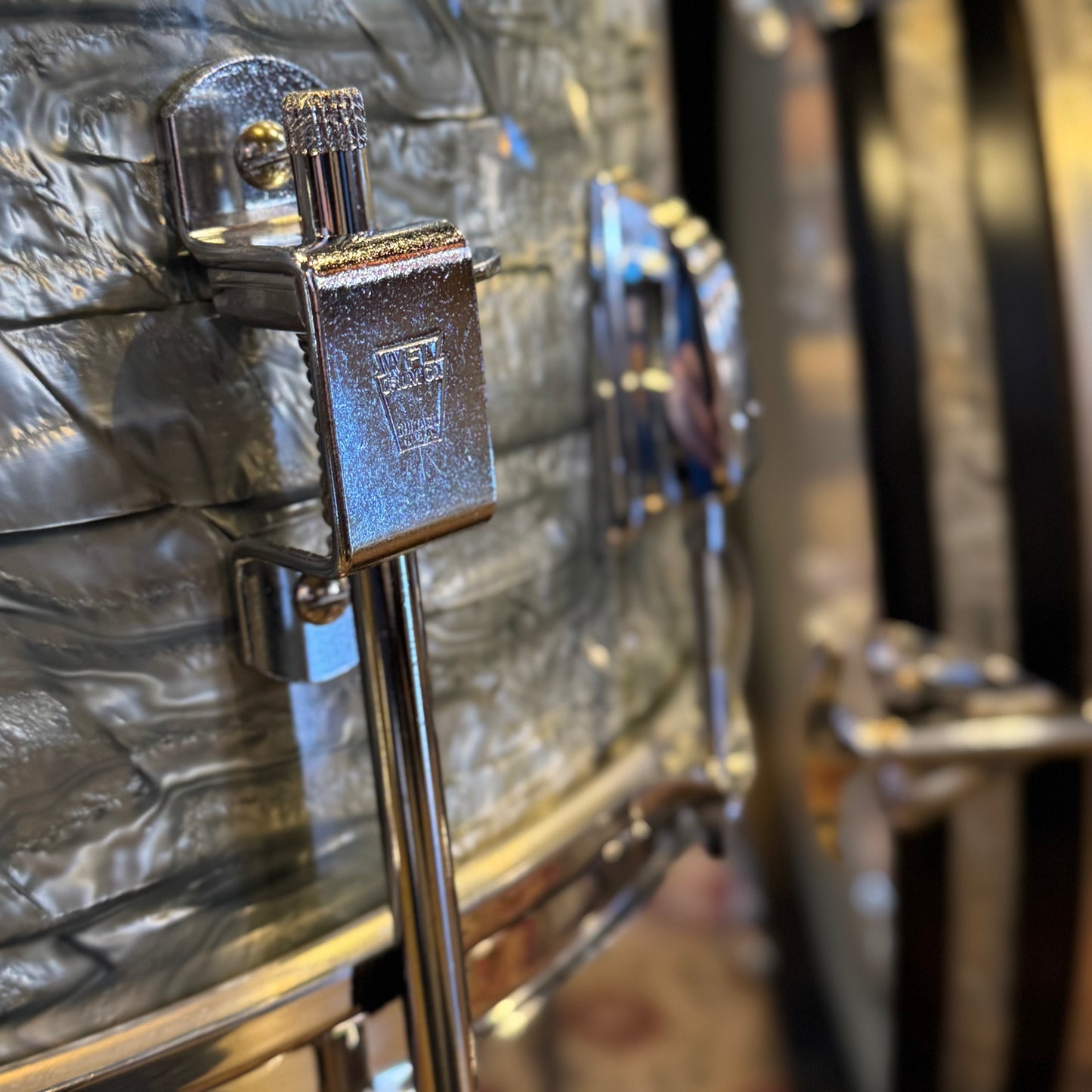 VINTAGE 1950's Ludwig Transition Badge Classic Outfit in Sky Blue Pearl - 14x22, 9x13, 16x16