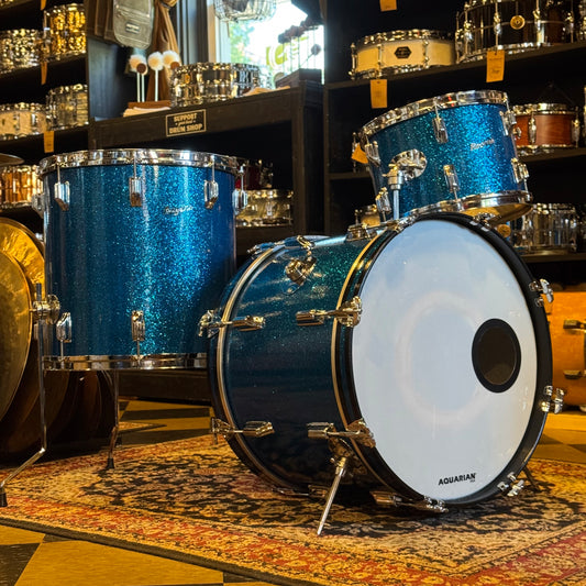 VINTAGE 1960's Rogers Dayton Era Set in Blue Sparkle - 14x20, 9x13, 16x16