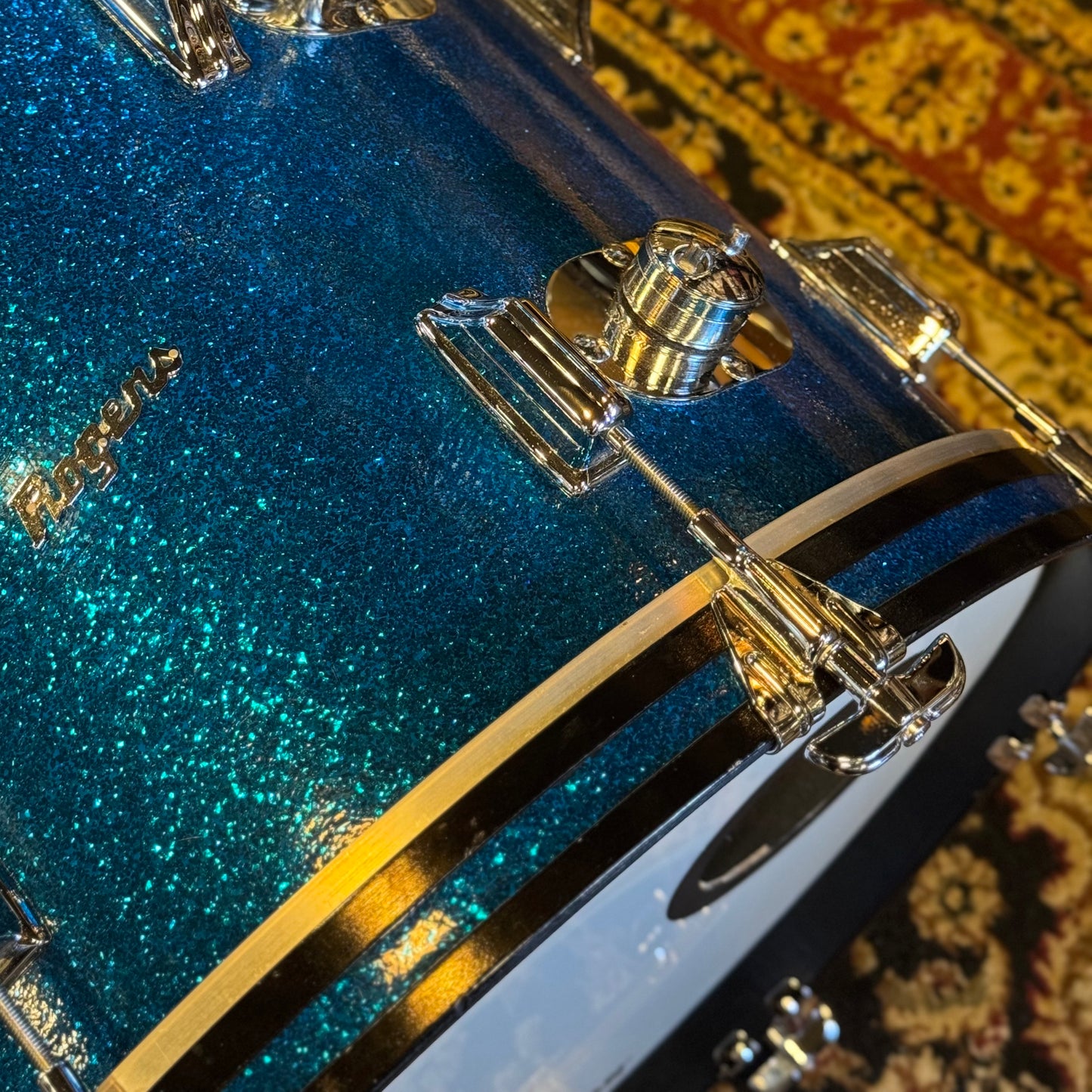 VINTAGE 1960's Rogers Dayton Era Set in Blue Sparkle - 14x20, 9x13, 16x16