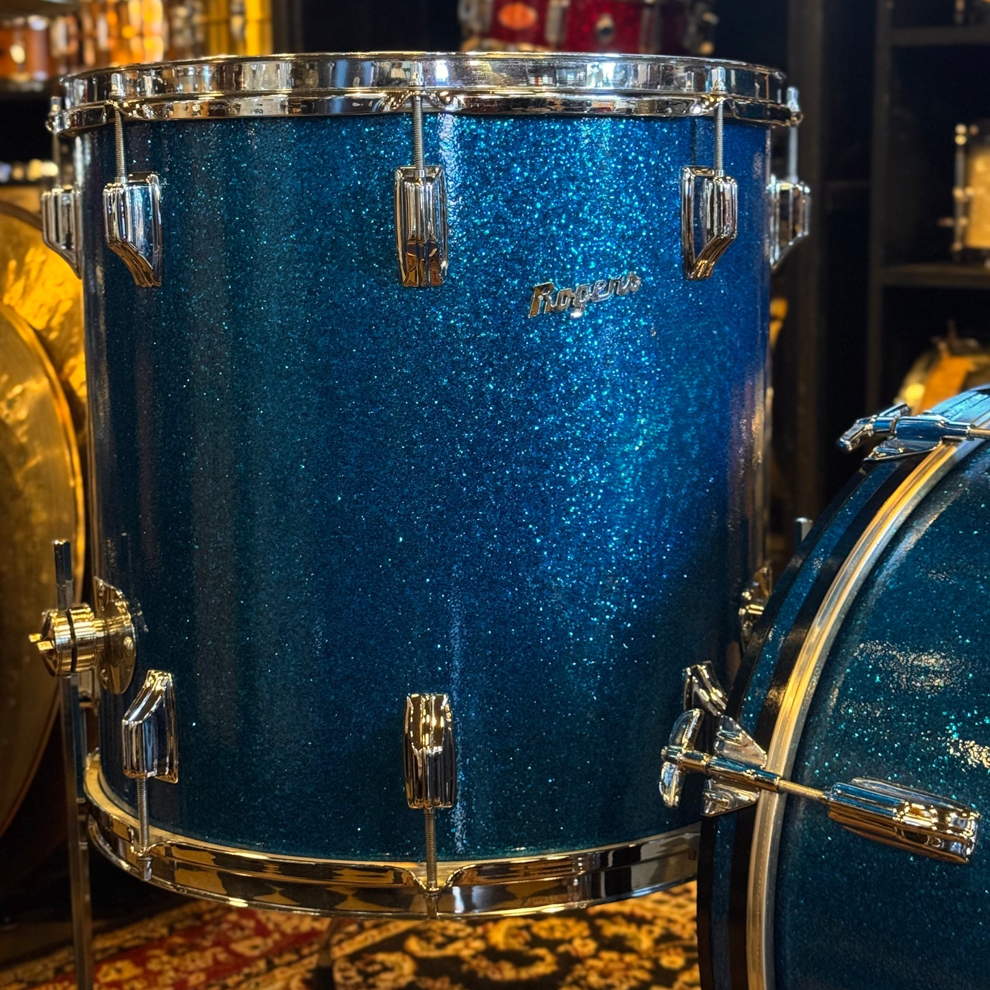 VINTAGE 1960's Rogers Dayton Era Set in Blue Sparkle - 14x20, 9x13, 16x16