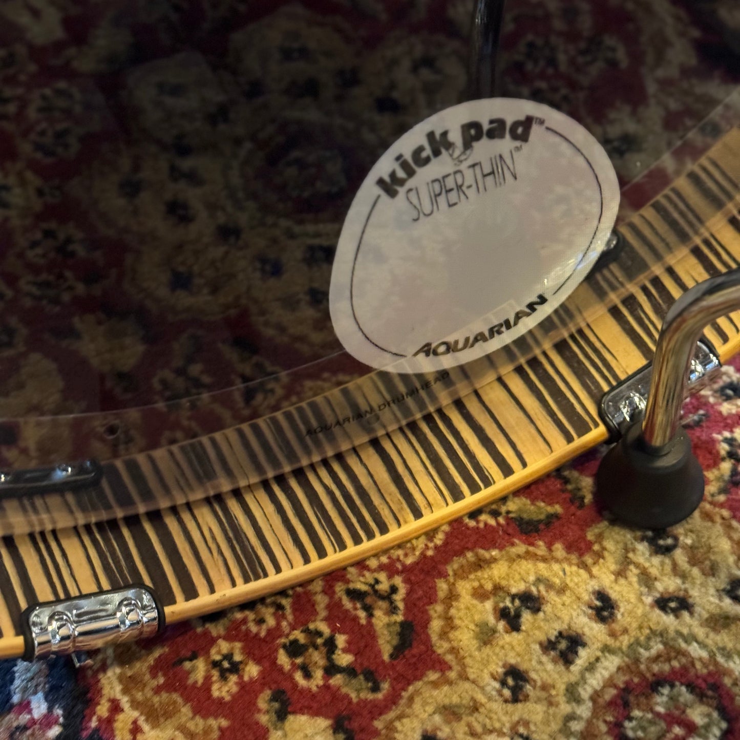 USED Barton Drum Co 3pc Essential Beech in Limited Edition Vertical Grain Zebrawood - 14x20, 8x12, 14x14