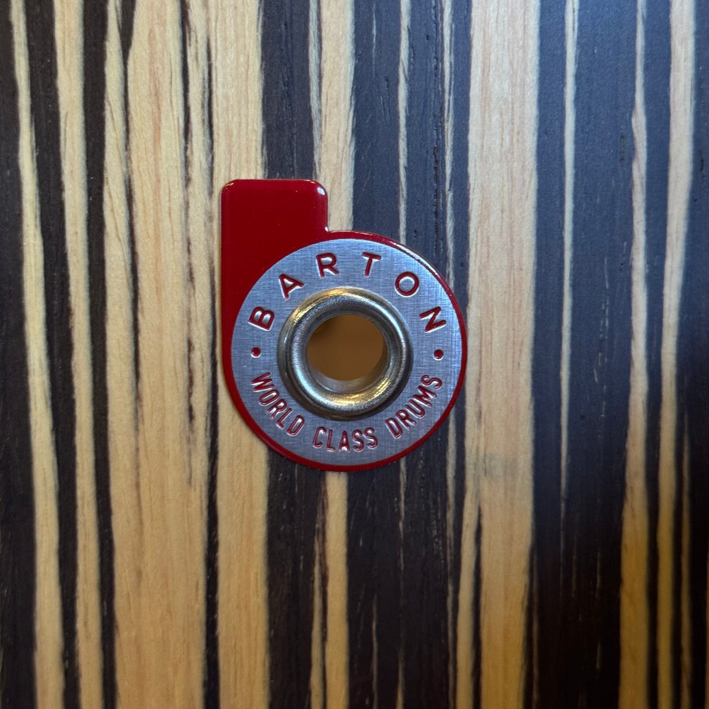 USED Barton Drum Co 3pc Essential Beech in Limited Edition Vertical Grain Zebrawood - 14x20, 8x12, 14x14