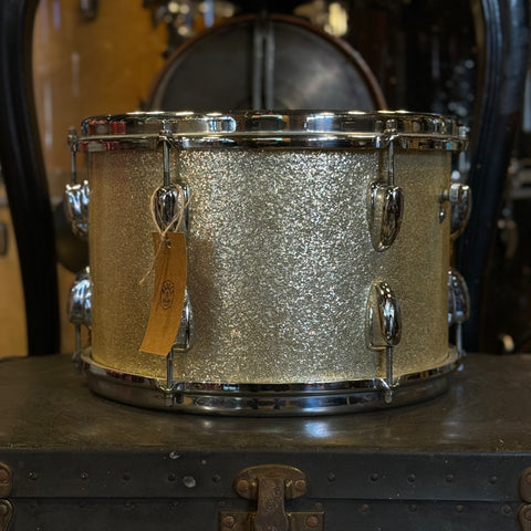 VINTAGE 1960's 8x12 Slingerland Tom in Silver Sparkle