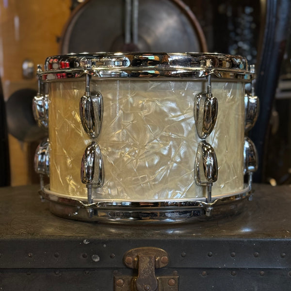 VINTAGE 1970's Slingerland 7x10 Tom In White Marine Pearl