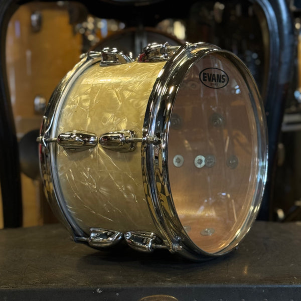 VINTAGE 1970's Slingerland 7x10 Tom In White Marine Pearl