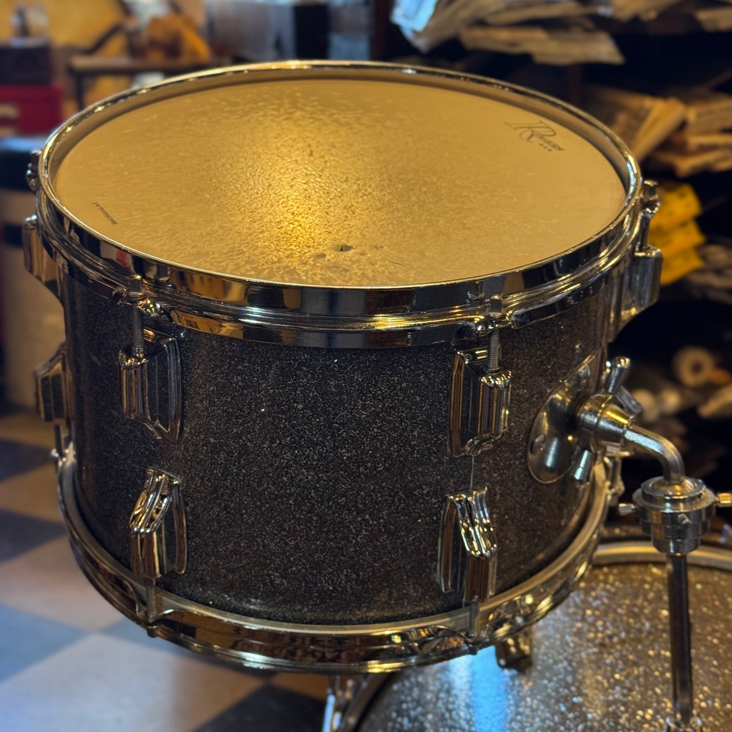 VINTAGE 1960's Rogers Cleveland Era Holiday Bop Kit in Silver Sparkle - 14x18, 8x12, 14x14