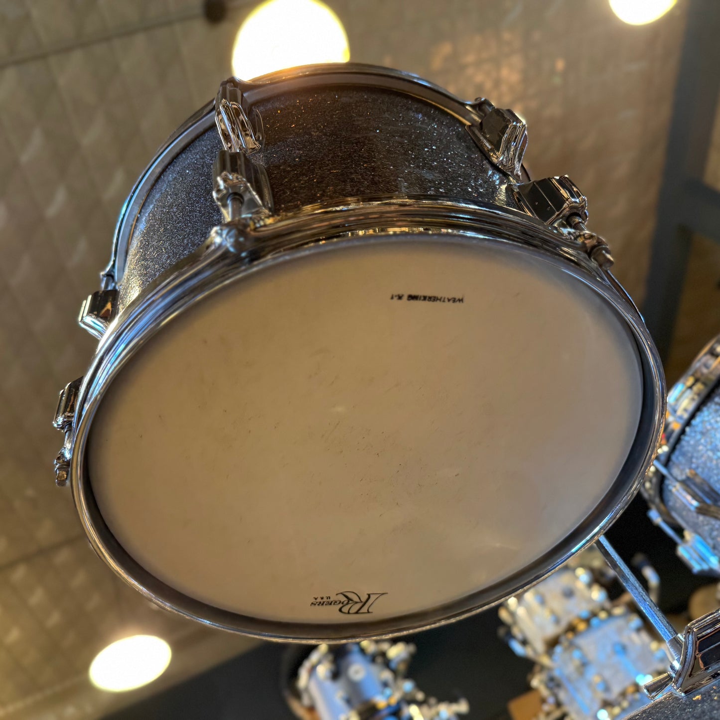 VINTAGE 1960's Rogers Cleveland Era Holiday Bop Kit in Silver Sparkle - 14x18, 8x12, 14x14