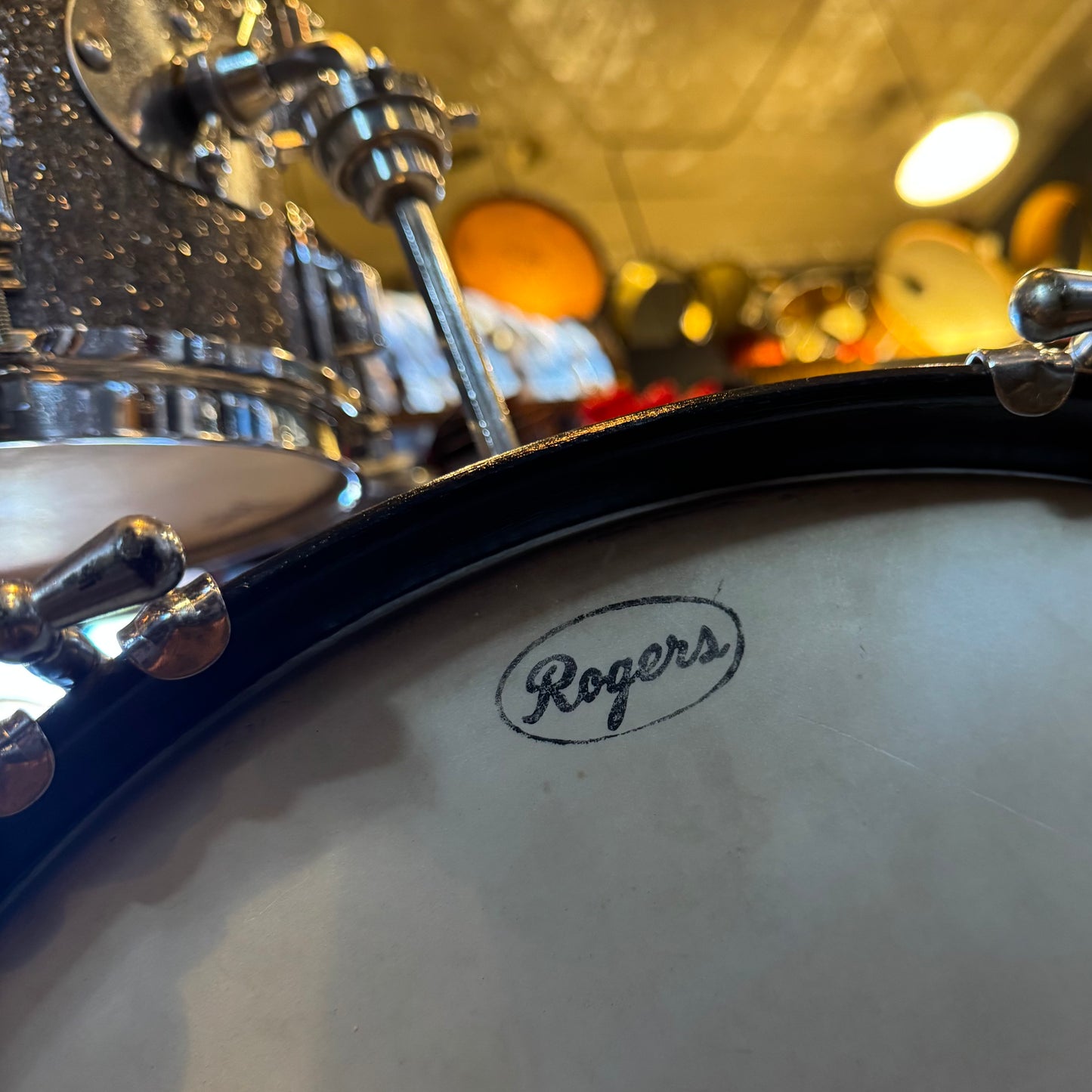 VINTAGE 1960's Rogers Cleveland Era Holiday Bop Kit in Silver Sparkle - 14x18, 8x12, 14x14