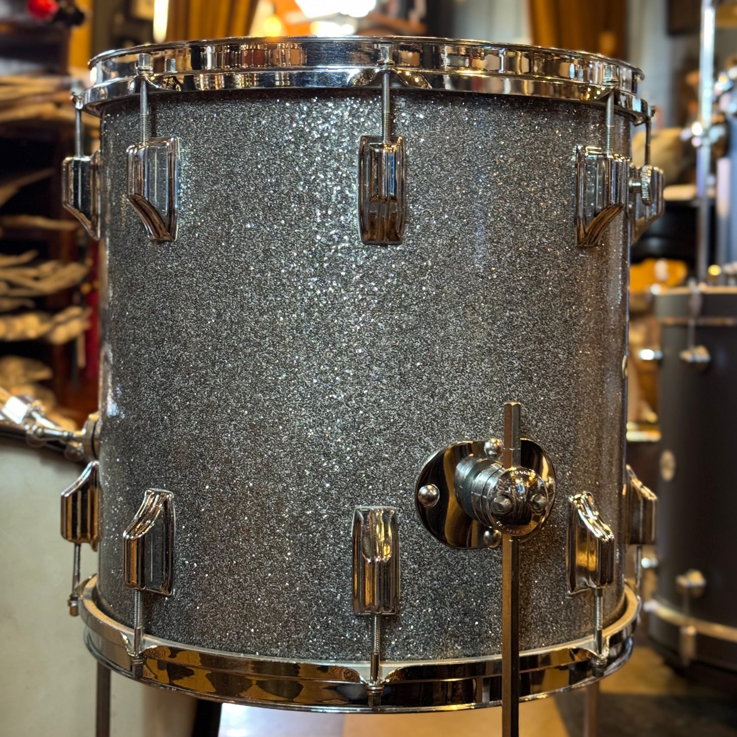 VINTAGE 1960's Rogers Cleveland Era Holiday Bop Kit in Silver Sparkle - 14x18, 8x12, 14x14