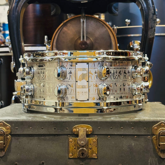 Walfredo Reyes Jr Collection Mapex 5.5x14 Black Panther Babylonian Stainless Steel Snare Drum