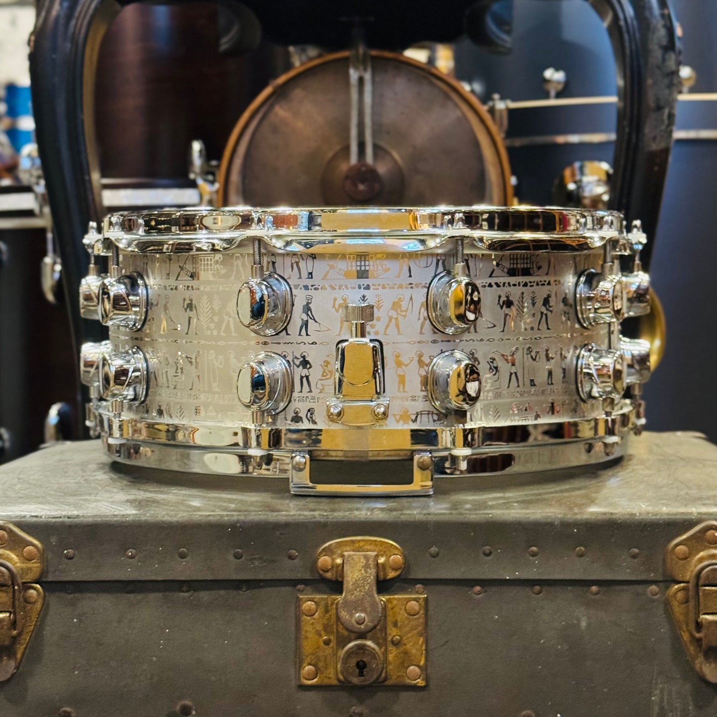 Walfredo Reyes Jr Collection Mapex 5.5x14 Black Panther Babylonian Stainless Steel Snare Drum