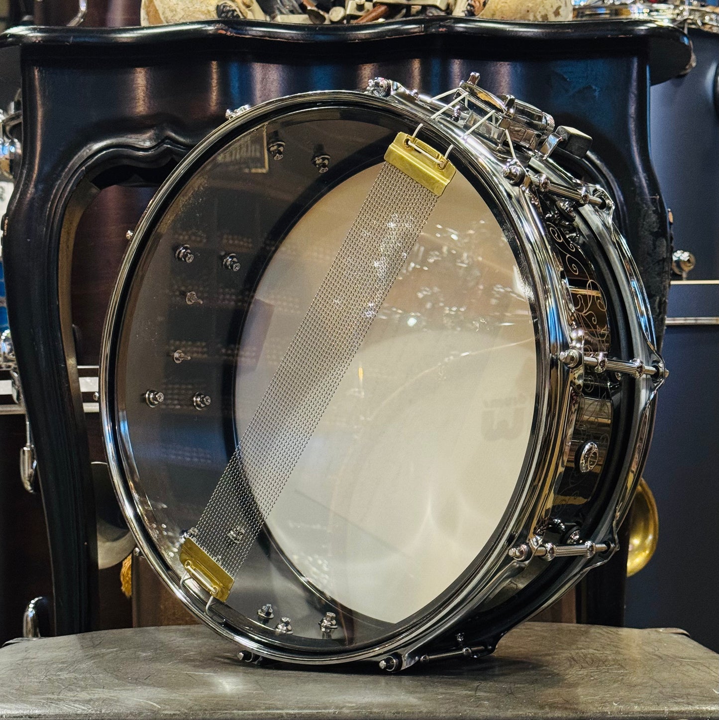 Walfredo Reyes Jr Collection Eccentric Systems 5x14 Black Nickel over Brass Snare Drum