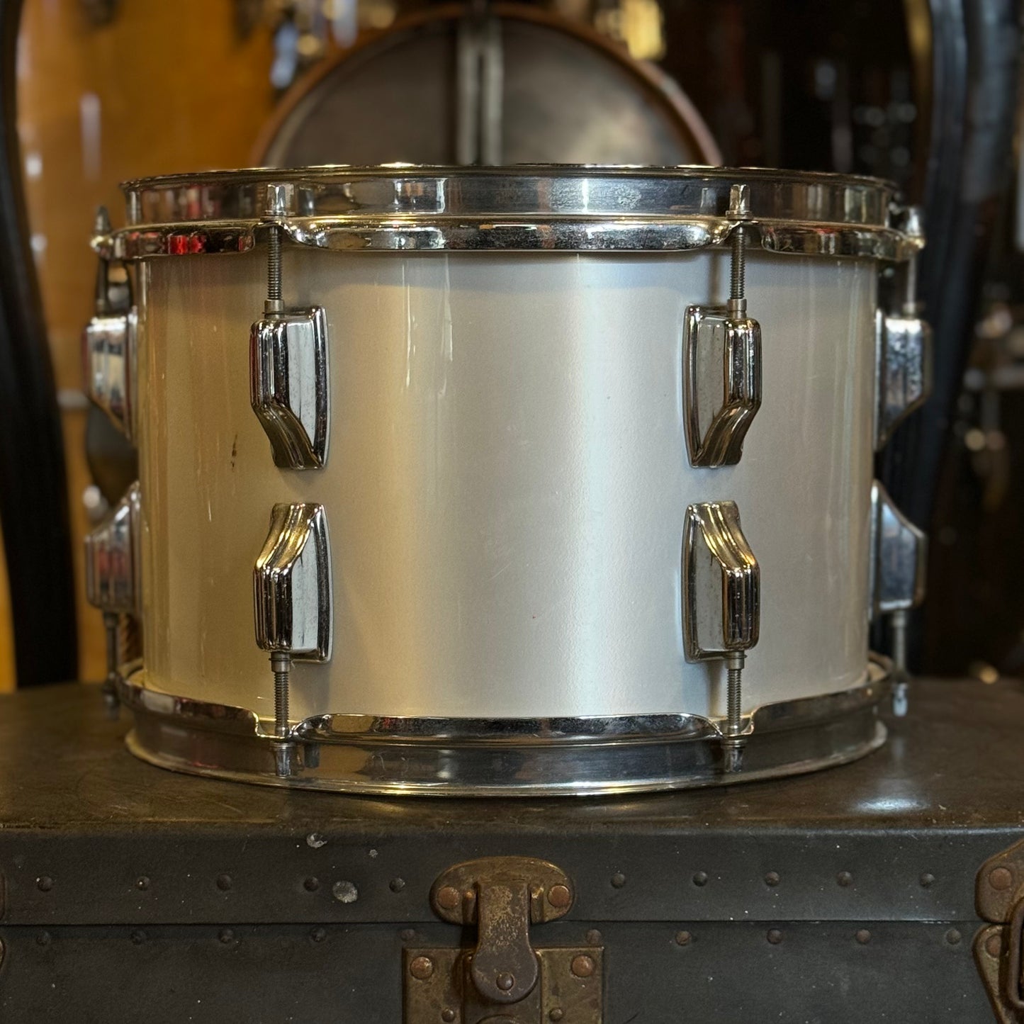 VINTAGE 1970's Rogers Big R 8x12 Tom in Silver Mist