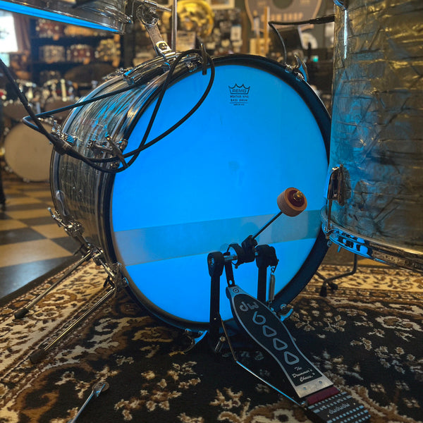 VINTAGE 1961 Pre-Serial Ludwig Drum Set in Sky Blue Pearl with Internal Lighting System - 20/13/20