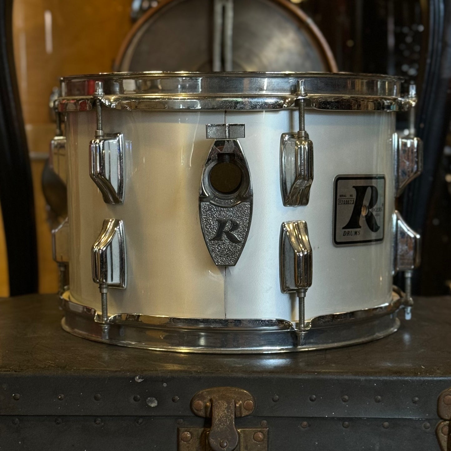 VINTAGE 1970's Rogers Big R 8x12 Tom in Silver Mist