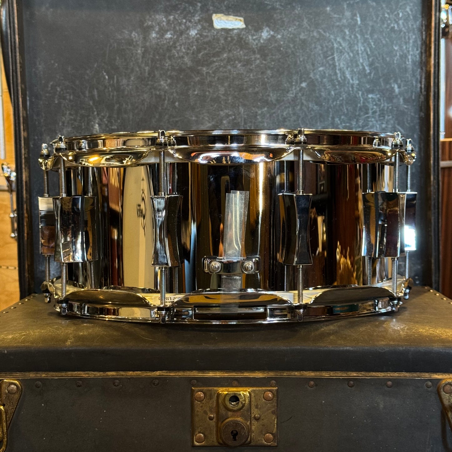 USED Pork Pie 6.5x14 Little Squealer Steel Snare Drum