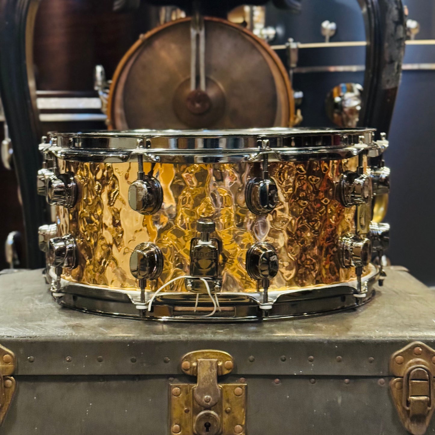 Walfredo Reyes Jr Collection Mapex 6.5x14 Phosphor Bronze Hammered Snare Drum