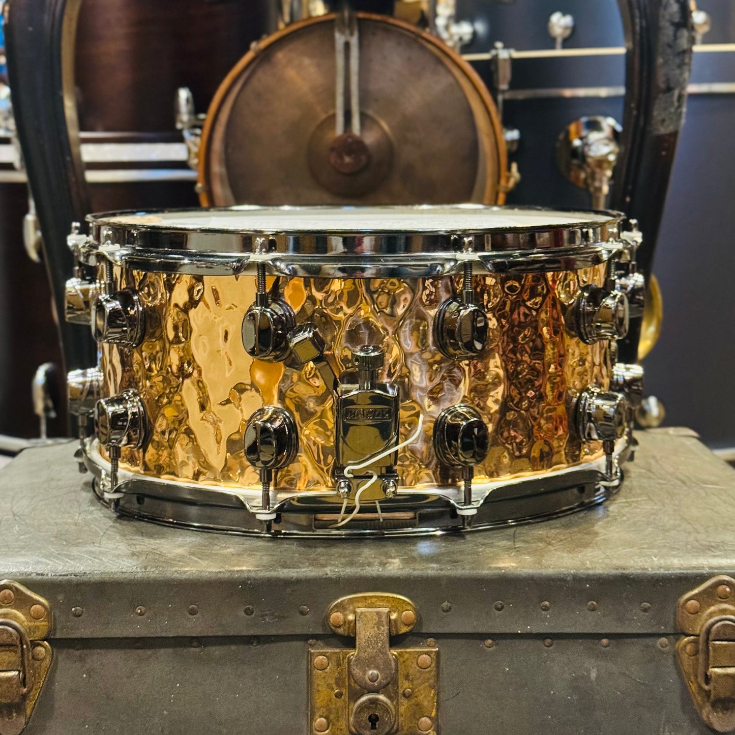 Walfredo Reyes Jr Collection Mapex 6.5x14 Phosphor Bronze Hammered Snare Drum