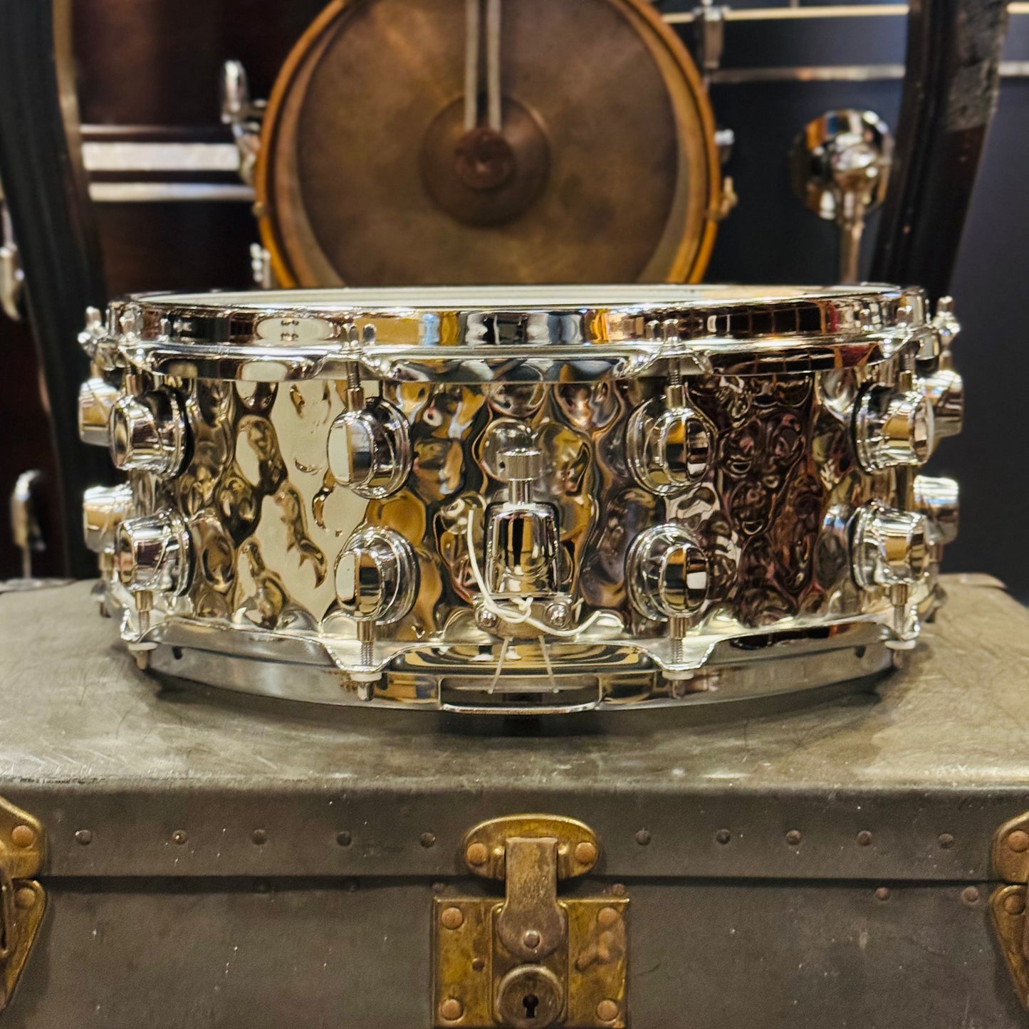 Walfredo Reyes Jr Collection Mapex 5.5x14 Steel Hammered Snare Drum