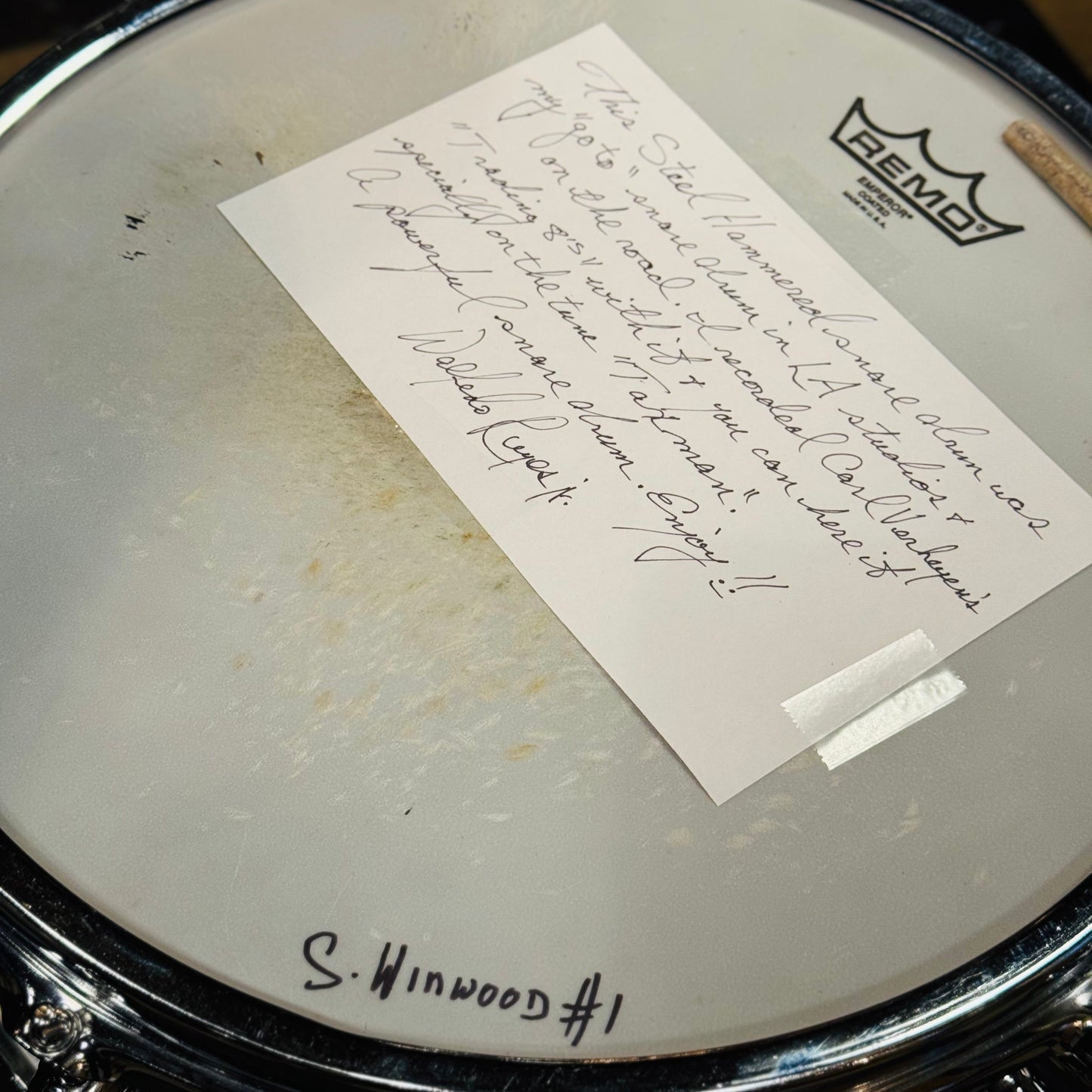 Walfredo Reyes Jr Collection Mapex 5.5x14 Steel Hammered Snare Drum