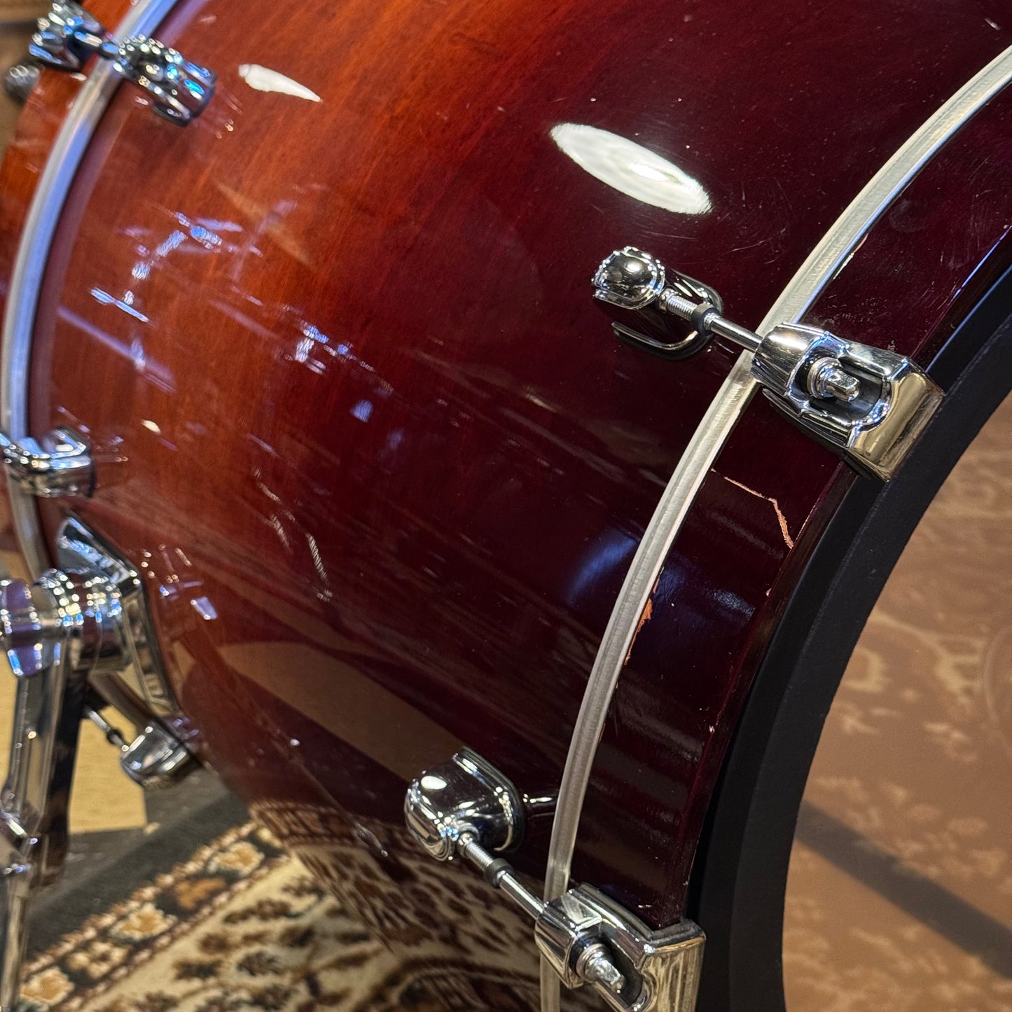 USED 2004 Tama Starclassic Maple in Dark Cherry Fade Lacquer - 18x22, 8x10, 9x12, 12x14, 14x16