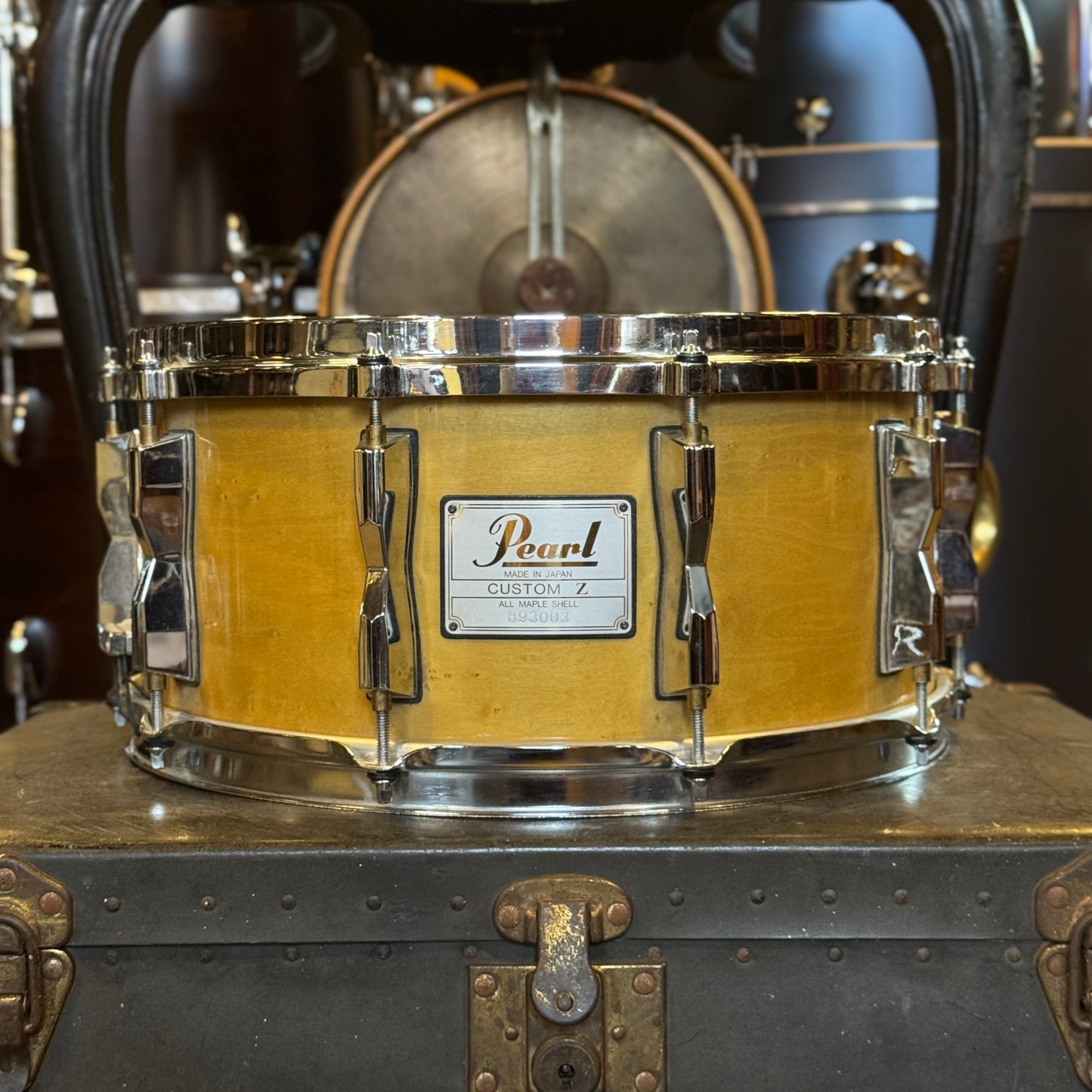USED 1991 Pearl 6.5x14 CZX Maple Snare Drum in Birdseye Maple Gloss