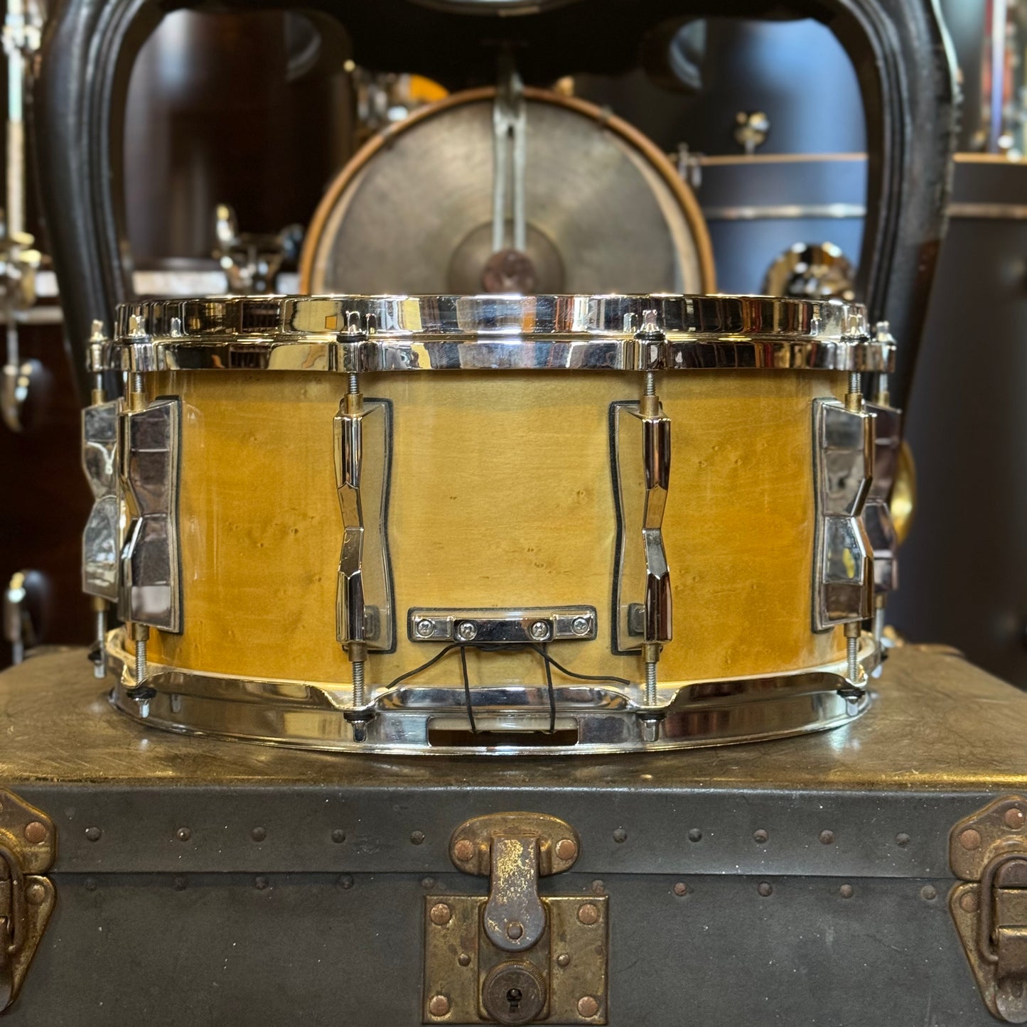 USED 1991 Pearl 6.5x14 CZX Maple Snare Drum in Birdseye Maple Gloss