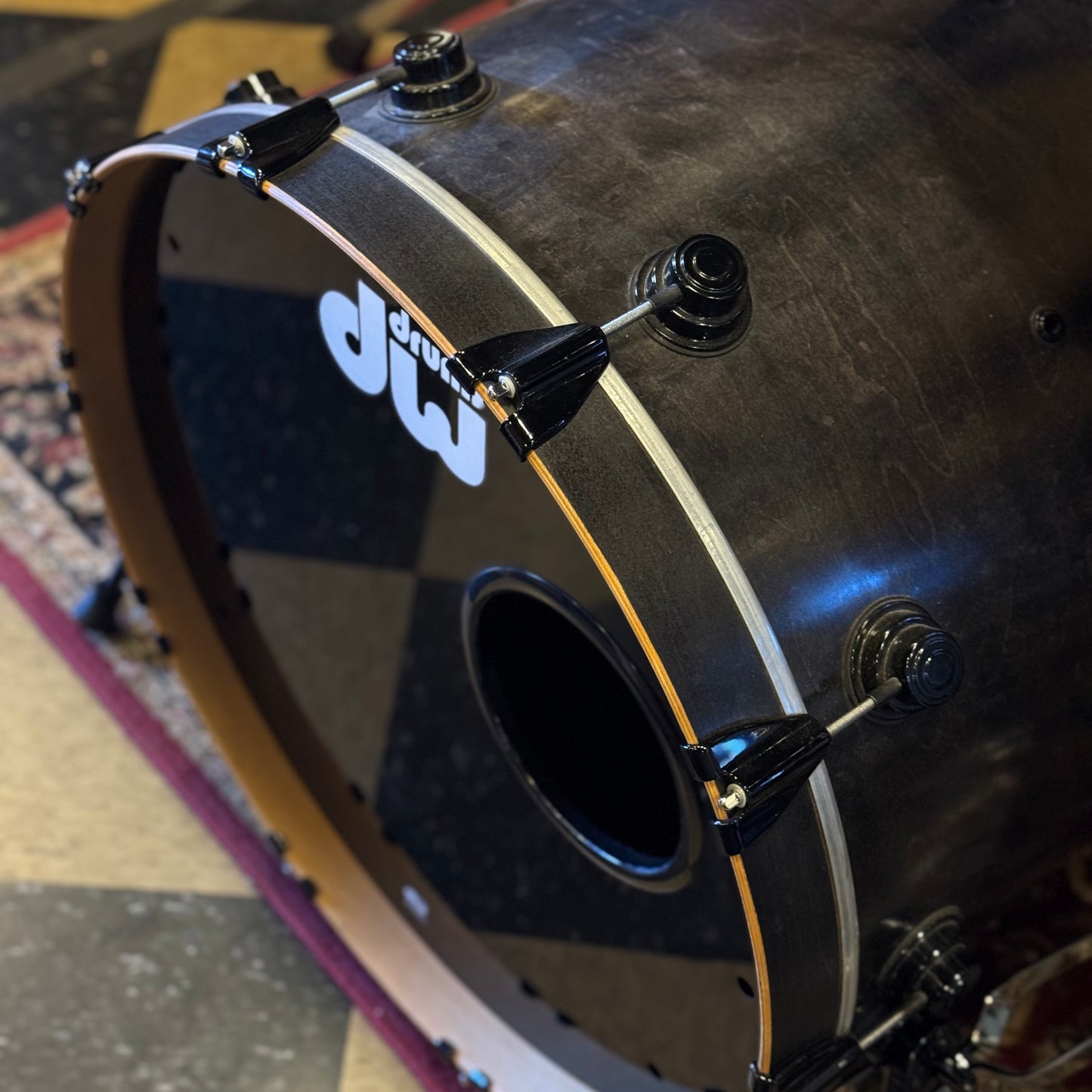 USED 1999-00 DW Pre-Collectors Series in Satin Ebony w/ Black Chrome Hardware - 18x22, 8x10, 8x10, 9x12, 12x14, 14x16, 5.5x14