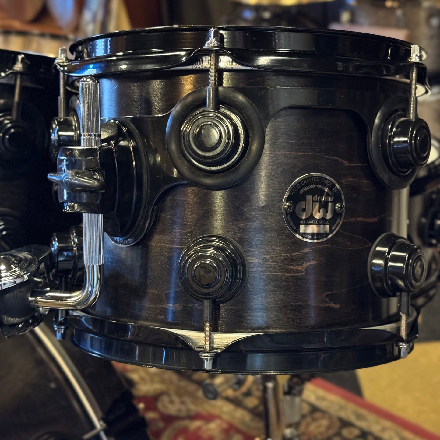 USED 1999-00 DW Pre-Collectors Series in Satin Ebony w/ Black Chrome Hardware - 18x22, 8x10, 8x10, 9x12, 12x14, 14x16, 5.5x14