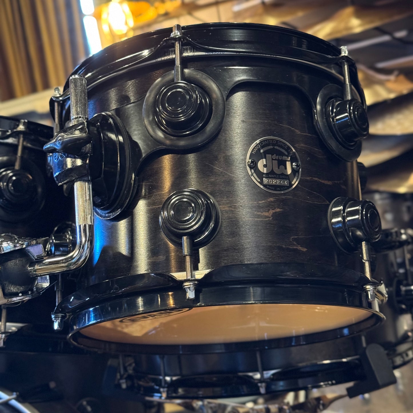 USED 1999-00 DW Pre-Collectors Series in Satin Ebony w/ Black Chrome Hardware - 18x22, 8x10, 8x10, 9x12, 12x14, 14x16, 5.5x14